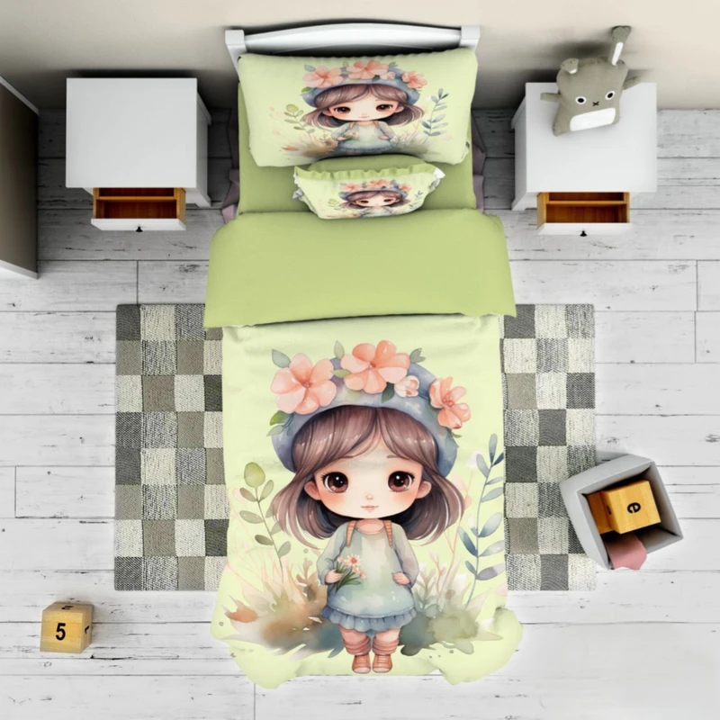 سرویس خواب تک نفره 4 تکه مدل دختر مزرعه