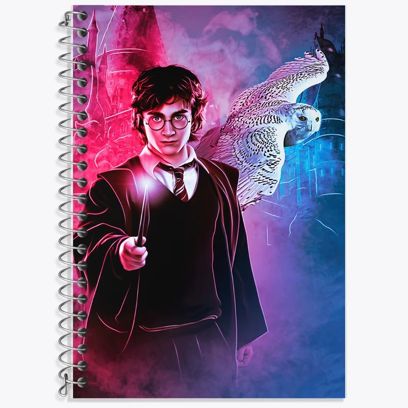 دفتر زبان 50 برگ خندالو مدل دو خط طرح هری پاتر (Harry Potter) کد F850