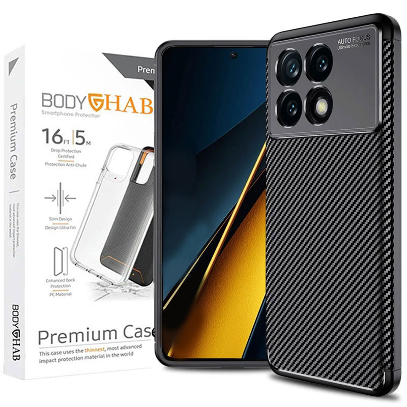 کاور بادی قاب مدل Carbon Fiber_Note 14S مناسب برای گوشی موبایل شیائومی Redmi Note 14s
