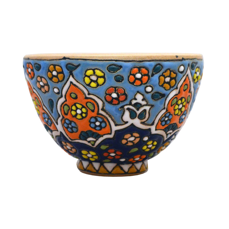 پیاله میناکاری سفالی کد C10-24