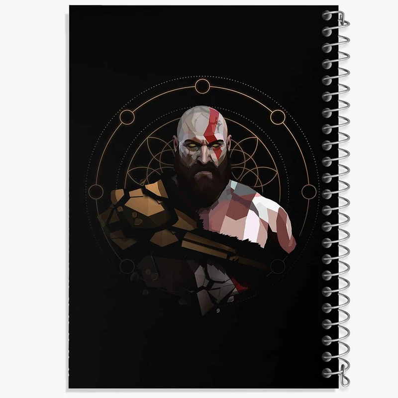 دفتر ژورنال نویسی 50 برگ خندالو مدل نقطه ای طرح بازی گاد آف وار God Of War کد 28628