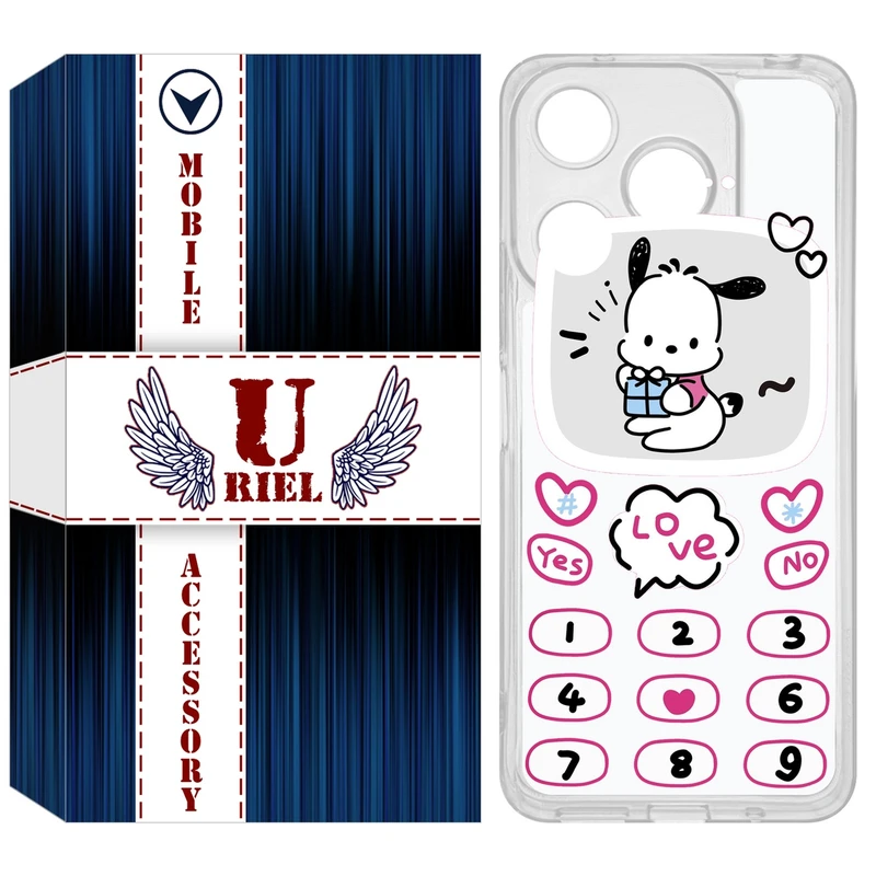 کاور یوریل مدل Clear کد 16 طرح موبایلی مناسب برای گوشی موبایل شیائومی Redmi 13X / 13 / Poco M6 4G