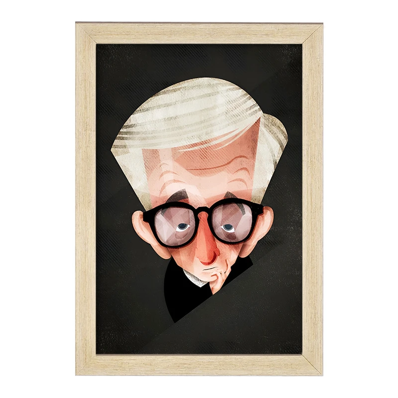 تابلو خندالو مدل وودی آلن (Woody Allen) کد F7336