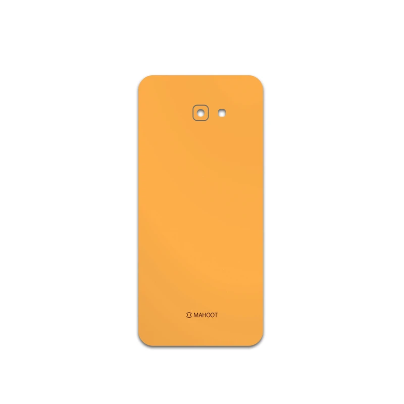 برچسب پوششی ماهوت مدل Matte-Orange مناسب برای گوشی موبایل سامسونگ Galaxy J4 Plus