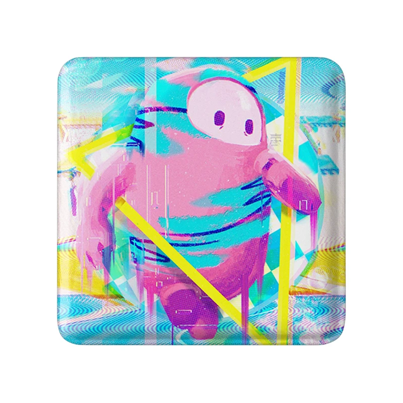 پیکسل خندالو طرح بازی فال گایز (Fall Guys) مدل مربعی کد 32798