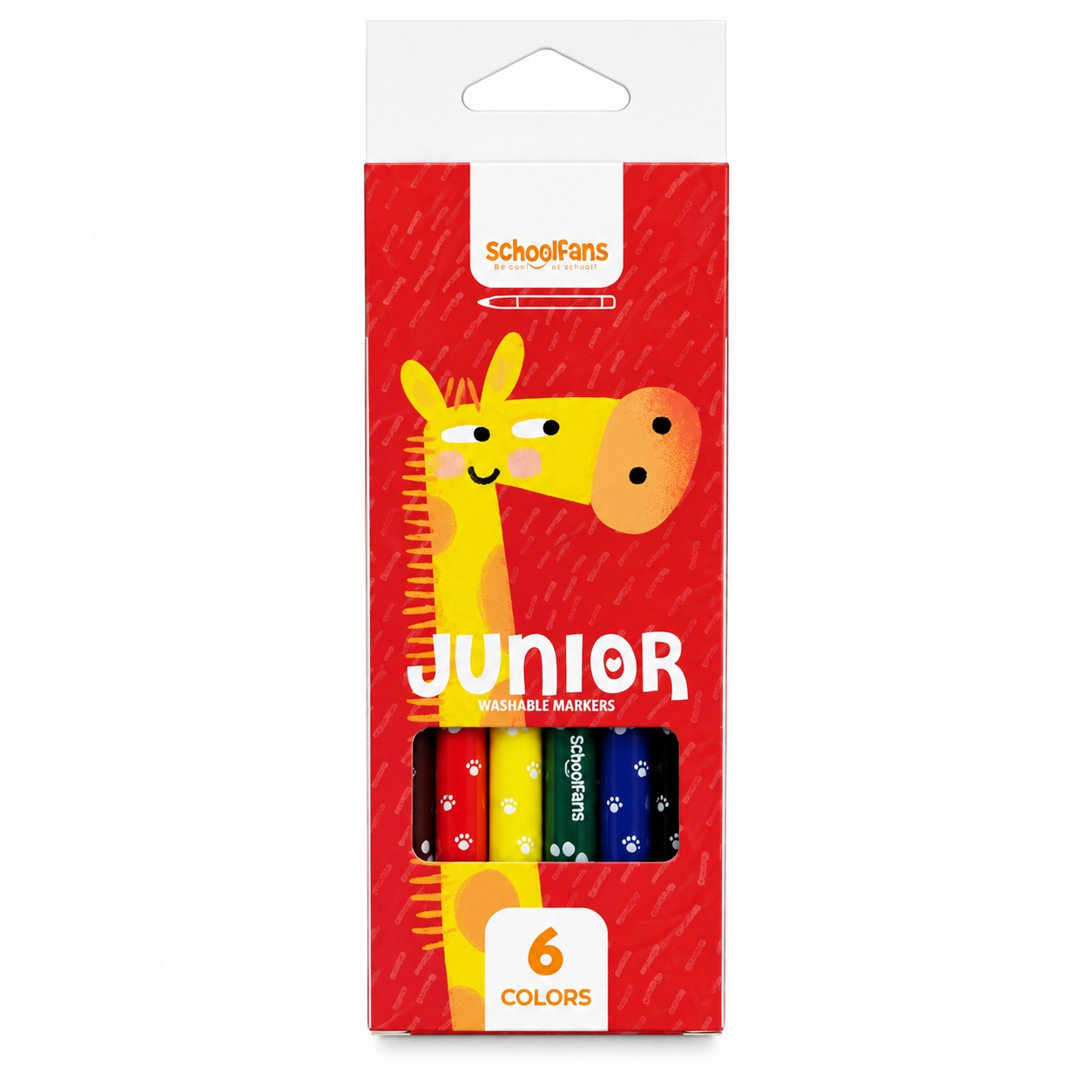 ماژیک رنگ آمیزی اسکول فنس مدل JUNIOR بسته 6 عددی
