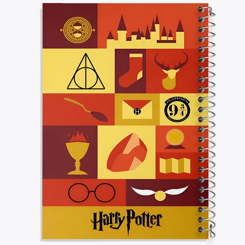 دفتر شطرنجی 50 برگ خندالو طرح هری پاتر (Harry Potter) کد N3149
