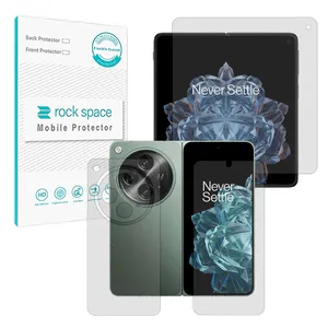 Rock space Resistant model transparent screen protector suitable for OnePlus Open mobile phone along with back protector