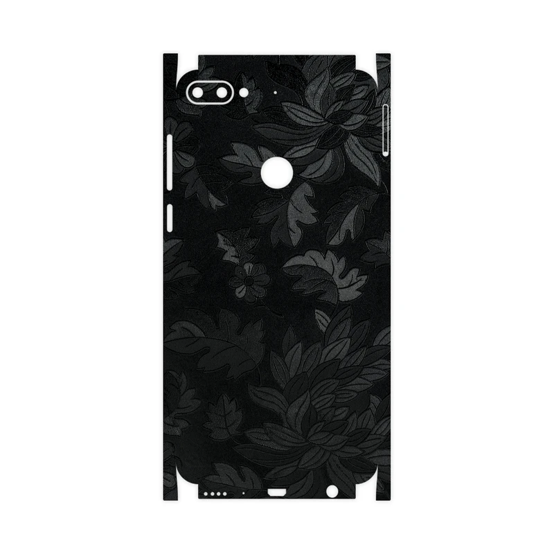 برچسب پوششی ماهوت مدل Black-Wildflower-FullSkin مناسب برای گوشی موبایل اچ تی سی Desire 12 Plus