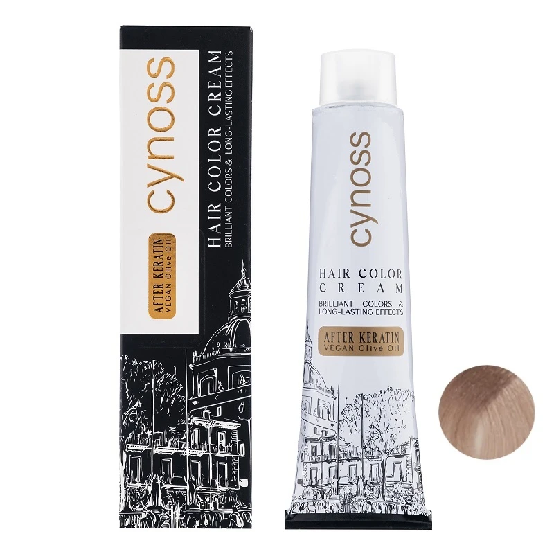 رنگ مو سینوس شماره 8.7 حجم 120 میلی لیتر رنگ بلوند نسکافه ای