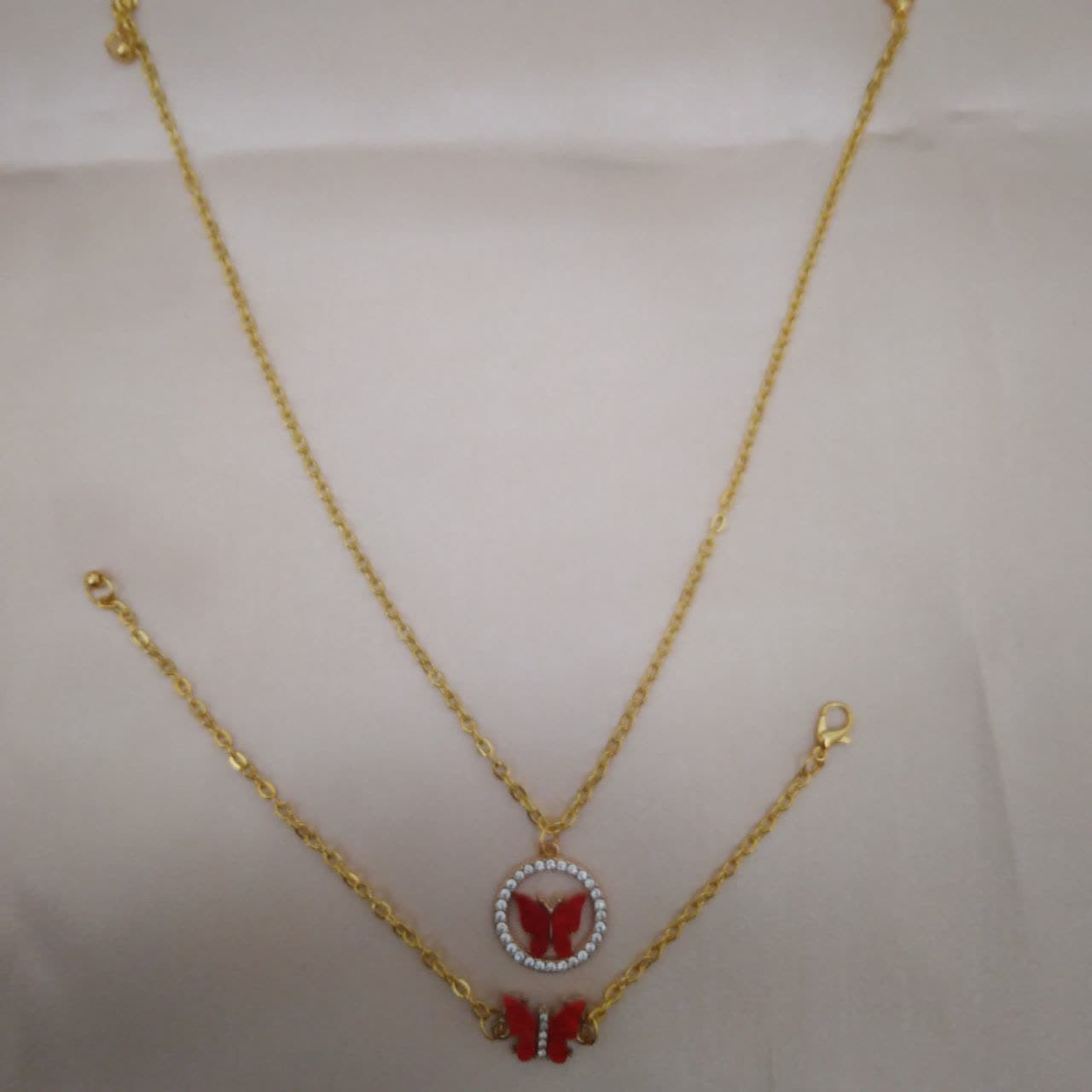 نیم ست دخترانه مدل پروانه