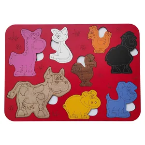 پازل 8 تکه مدل حیوانات اهلی کد WPZL-010