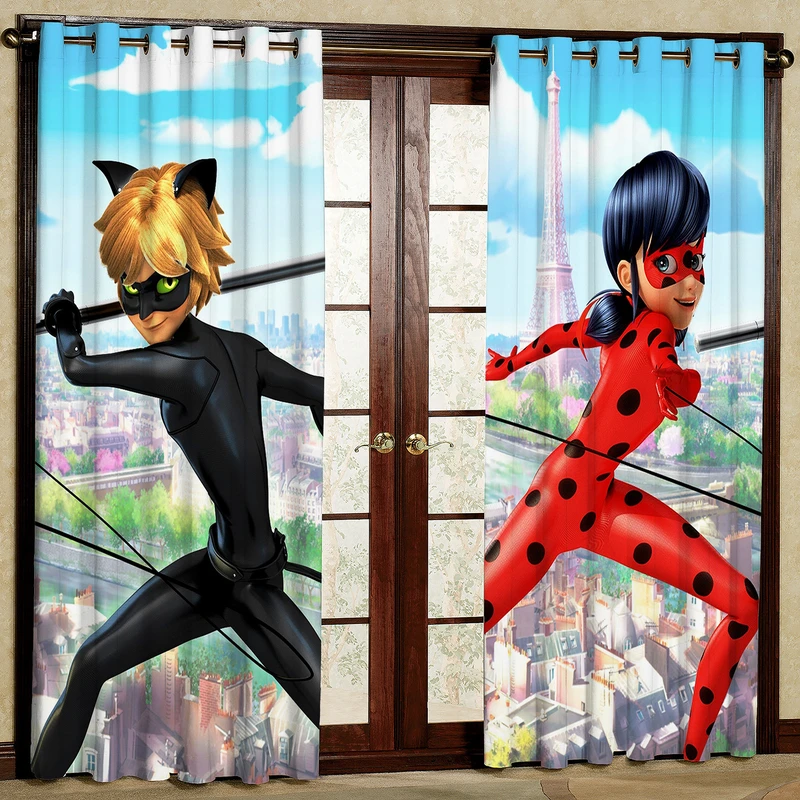 پرده مدل دختر کفش دوزکی هازان پانچی کد 4531 سایز 140x200 سانتی متر