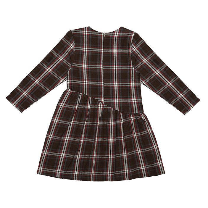 پیراهن دخترانه فیورلا مدل چهارخانه الهه کد 43501 -  - 2