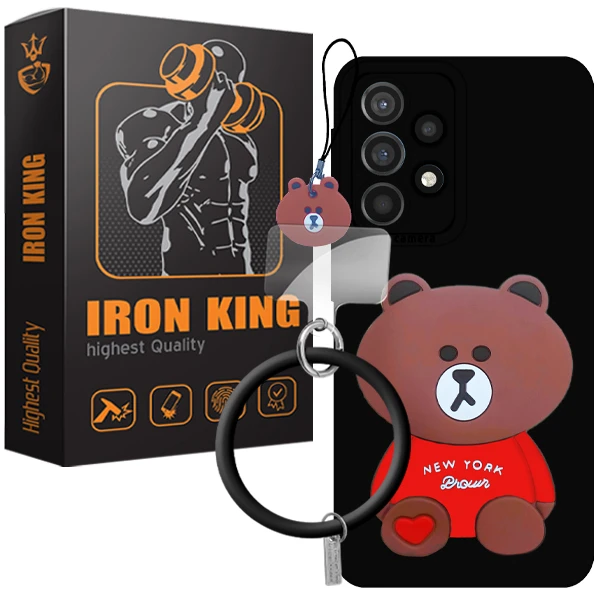 کاور آیرون کینگ مدل OO-GHALBI-21 مناسب برای گوشی موبایل سامسونگ Galaxy A53 به همراه بند آویز