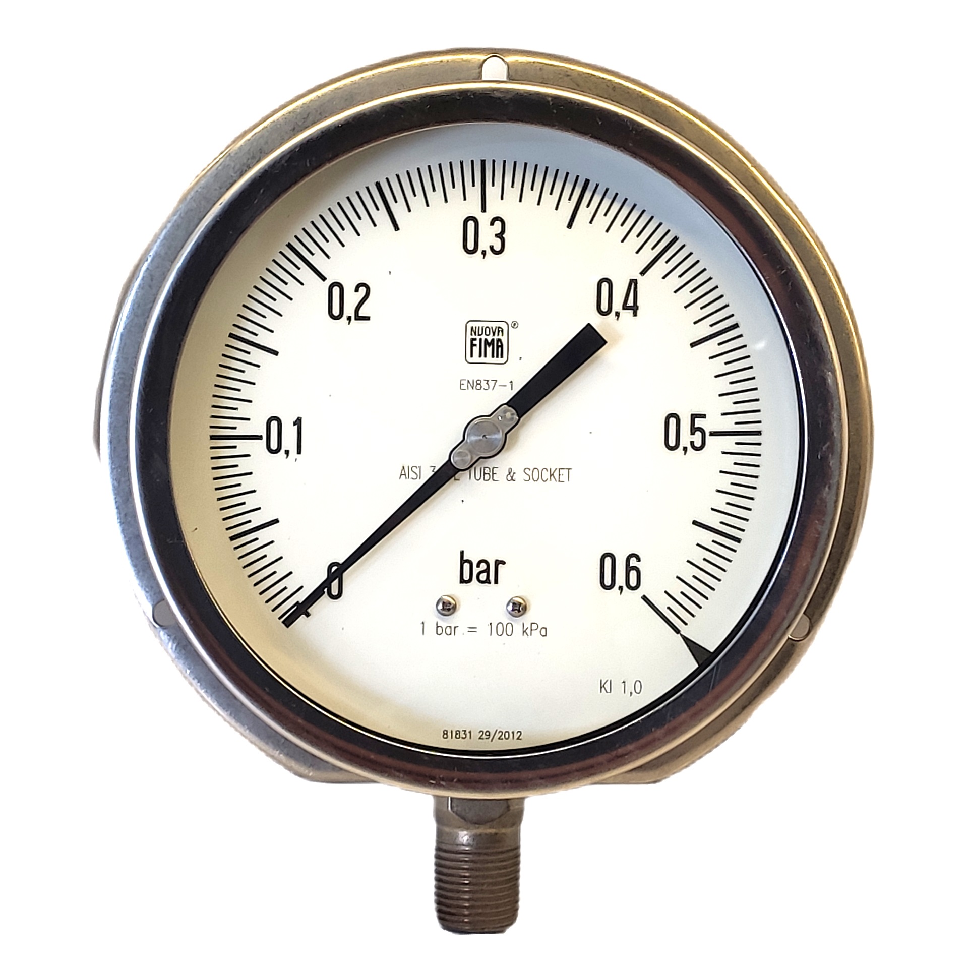 گیج فشار نووا فیما مدل 0.6bar-16cm