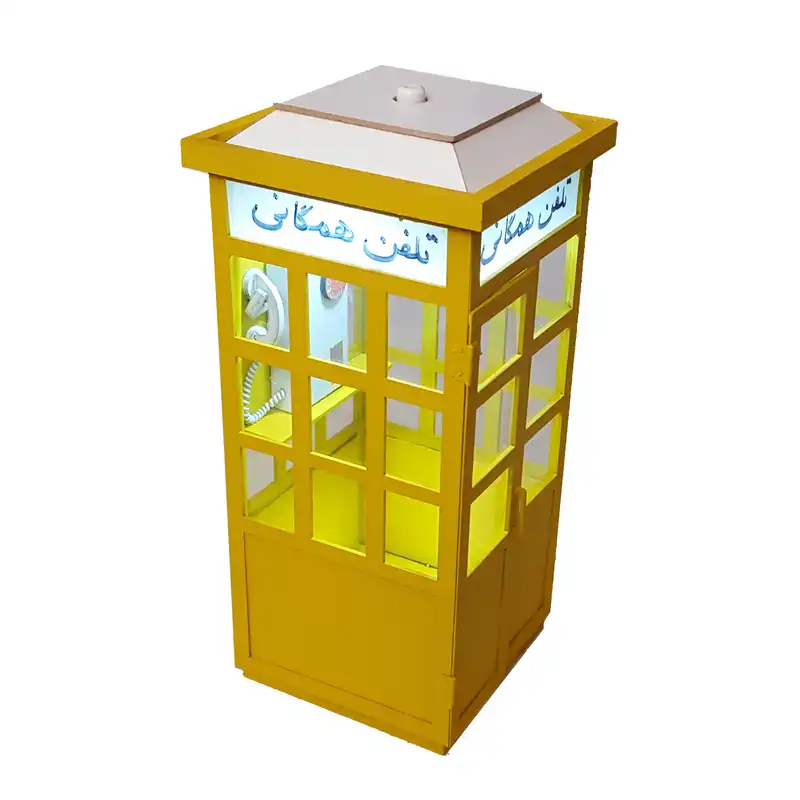 چراغ
رومیزی طرح باجه تلفن