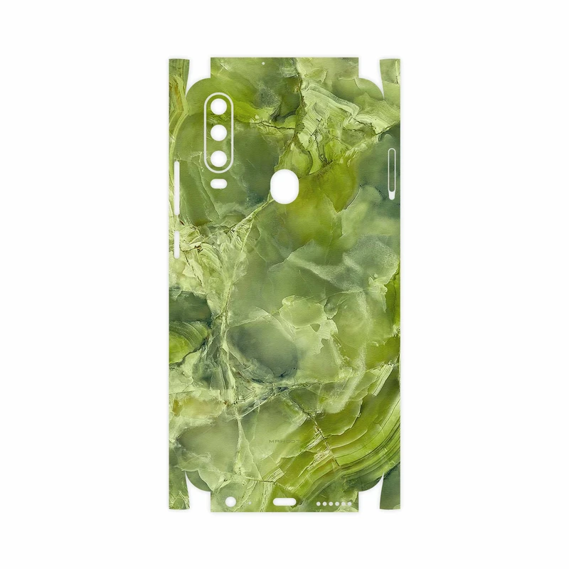 برچسب پوششی ماهوت مدل Green Crystal Marble-FullSkin مناسب برای گوشی موبایل جی ال ایکس Shahin 2