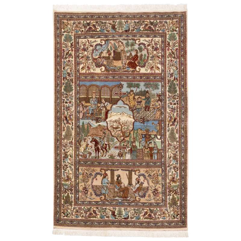 فرش دستباف قدیمی سه و نیم متری سی پرشیا کد 157063
