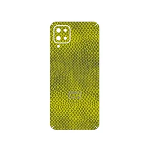 MAHOOT Yellow Snake Skin Cover Sticker for Samsung Galaxy A12