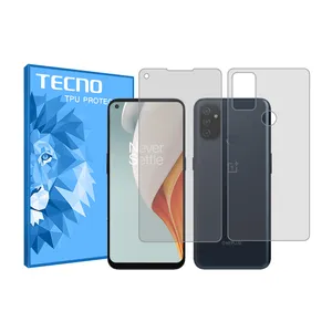 Tecno HyGEL model transparent screen protector suitable for OnePlus Nord N100 mobile phone with back protector