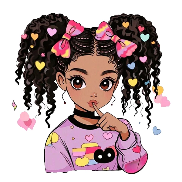 استیکر پارچه و لباس پاد آفرین طرح دختر کد 4931