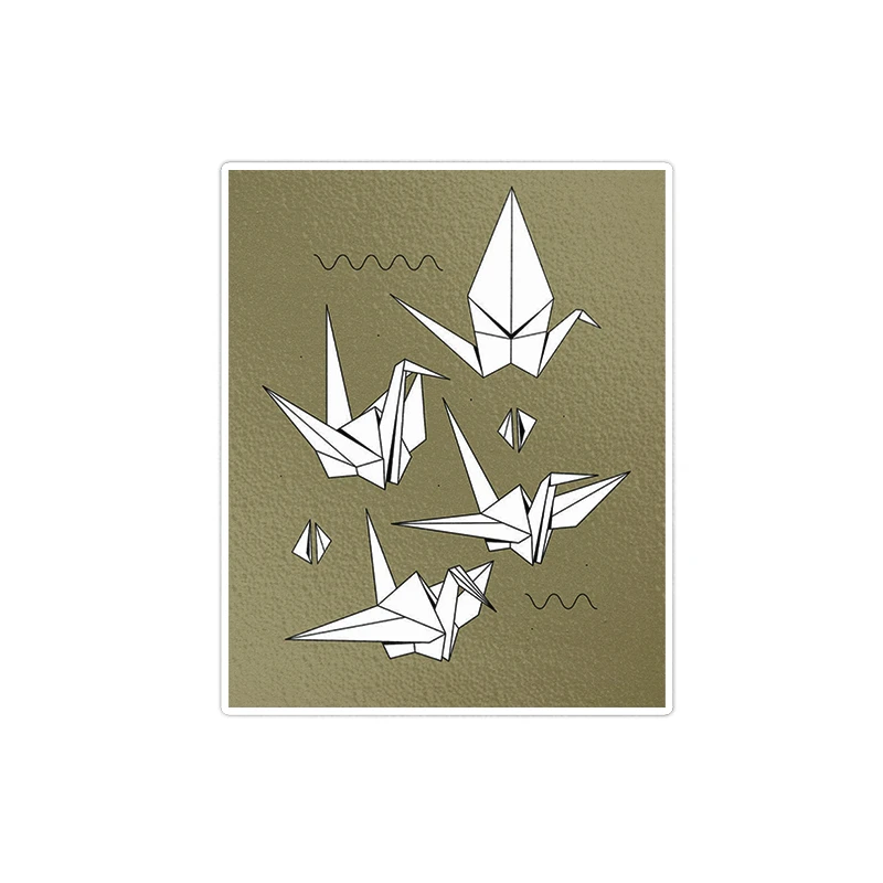      استیکر لپ تاپ ویندی دیزاین طرح اریگامی مدل vindi1047