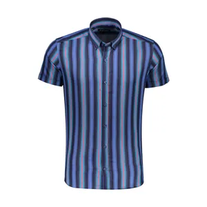 پیراهن آستین کوتاه مردانه کیکی رایکی مدل MBB20006-348