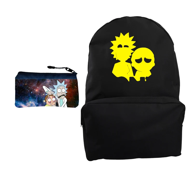 کوله پشتی مدل Rick&Morty کد KP-302 به همراه جامدادی