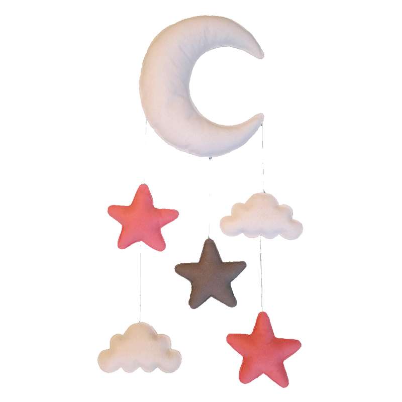 آویز تخت کودک مدل ماه و ستاره