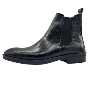 نیم بوت مردانه مدل چلسی چرم