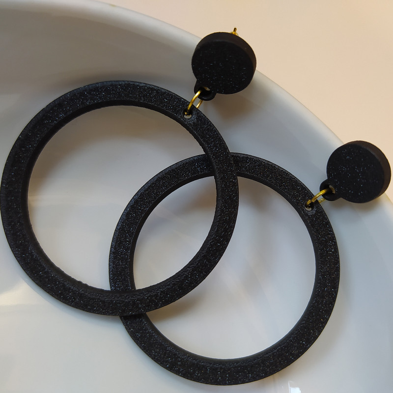 گوشواره زنانه طرح دایره مدل 128 گوشواره زنانه طرح دایره مدل 128