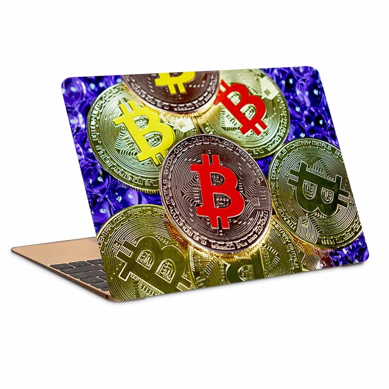 استیکر لپ تاپ طرح bitcoinکد p-1040 مناسب برای لپ تاپ 15.6 اینچ