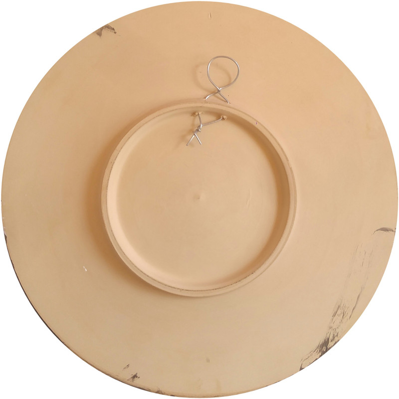 بشقاب دیوار کوب سفالی طرح خاطره مدل111