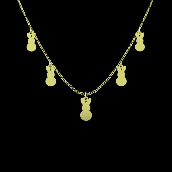 گردنبند طلا 18 عیار زنانه مدوپد مدل خرگوش کد RNA10599