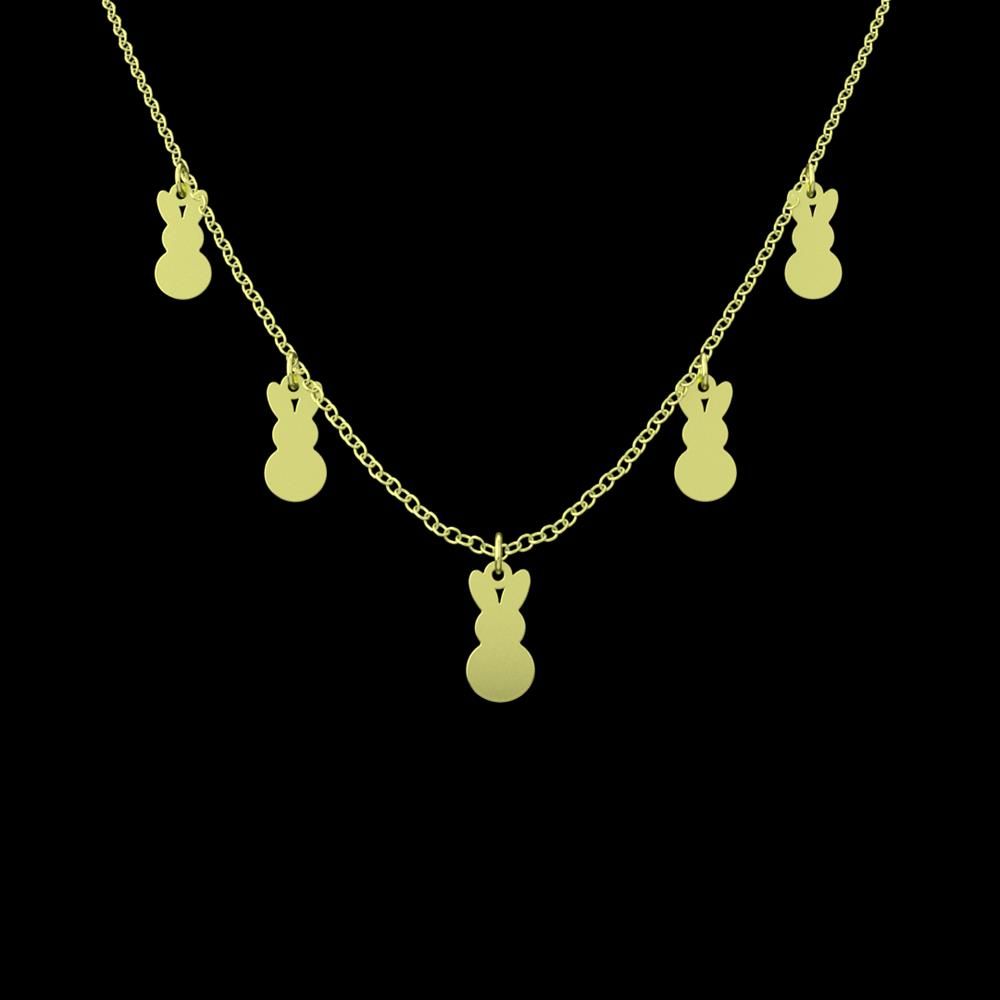 گردنبند طلا 18 عیار زنانه مدوپد مدل خرگوش کد RNA10599 - - 1