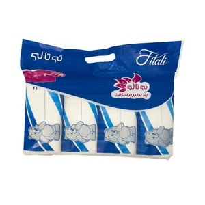 دستمال کاغذی 250 برگ دو لایه تی تالی مدل H5 بسته 4 عددی