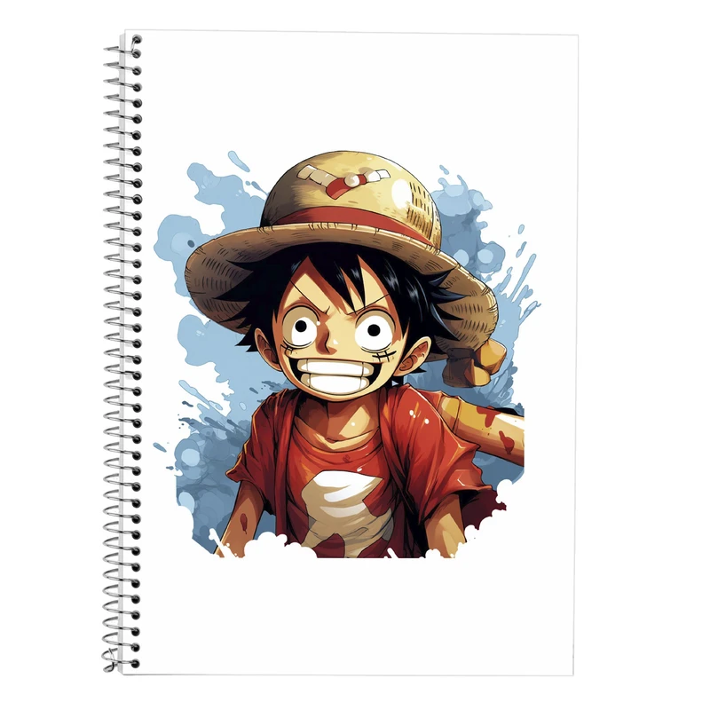 دفتر زبان 50 برگ مدوپد مدل دوخط طرح وان پیس One Piece کد DF11553