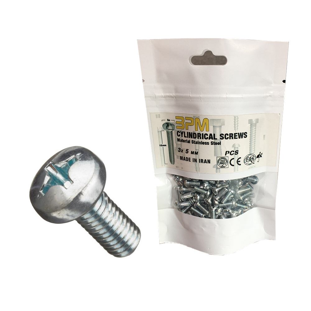 پیچ مدل استوانه  BPM3-5 بسته 250 عددی