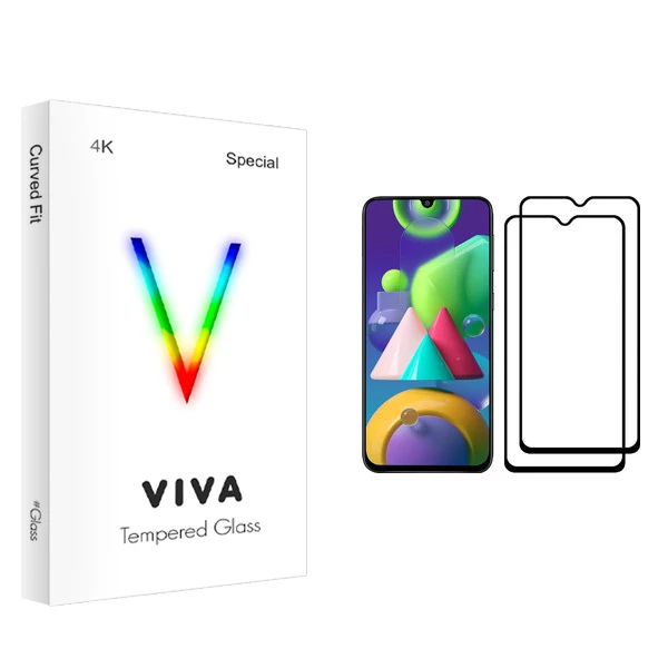 محافظ صفحه نمایش ویوا مدل 4K مناسب برای گوشی موبایل سامسونگ Galaxy M21 بسته دو عددی