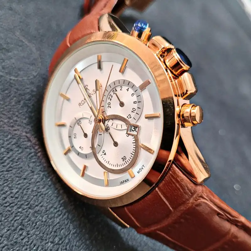 ست ساعت مچی عقربه ای زنانه و مردانه رومانسون مدل تک موتور ضد آب 03