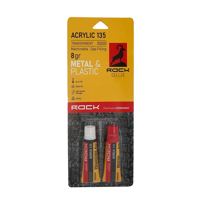 چسب همه کاره راک مدل Acrylic135 وزن هشت گرم
