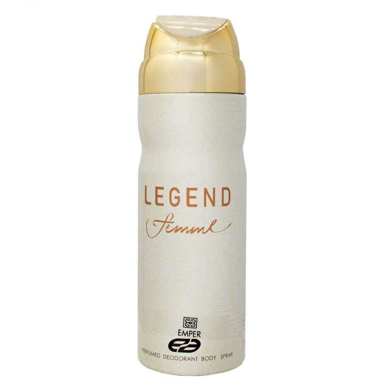 اسپری بدن زنانه امپر مدل legend حجم 200 میلی لیتر