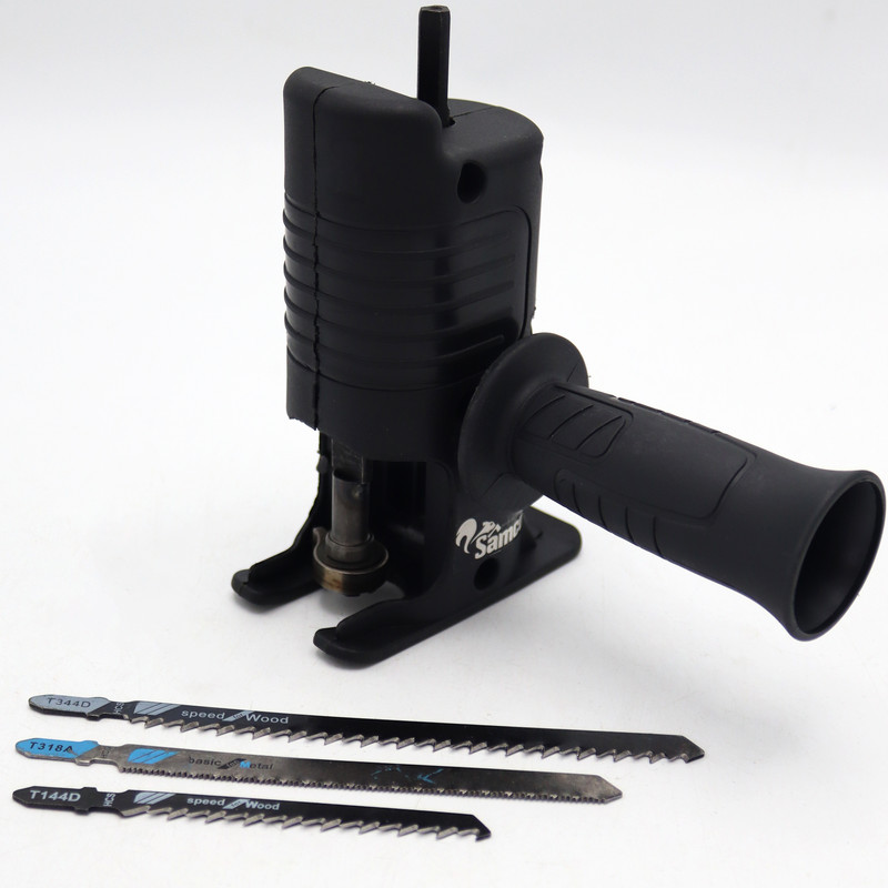 مبدل دریل به اره عمودبر سامکو مدل YP-MOBADEL03 به همراه تیغه اره عمود بر مجموعه 4 عددی مبدل دریل به اره عمودبر سامکو مدل YP-MOBADEL03 به همراه تیغه اره عمود بر مجموعه 4 عددی