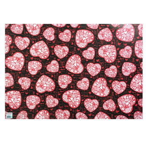 کاغذ کادو مدل قلبی عاشقانه بسته 5 عددی