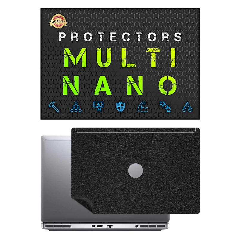 برچسب پوششی پشت لپ تاپ مولتی نانو طرح چرم مدل X-F1L مناسب برای لپ تاپ دل Precision 7550 15.6 inch 2020