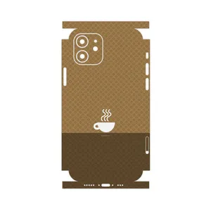 MAHOOT Minimal Cup of Coffee Icon-FullSkin Cover Sticker for Apple iPhone 12