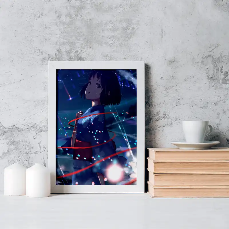 تابلو خندالو مدل میتسویا میامیزو انیمه یورنیم نام تو کد 16276