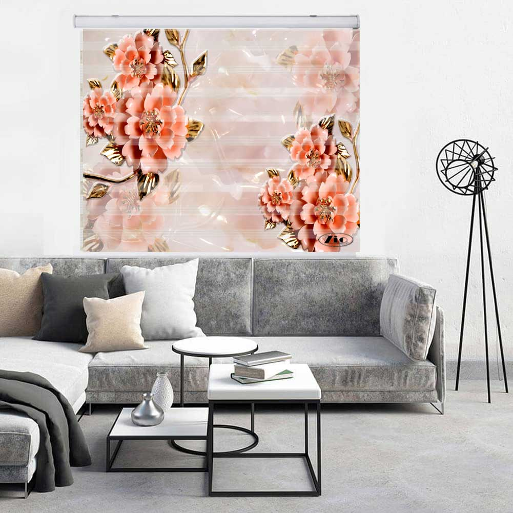پرده زبرا زیو کد 3D1388 سایز 150x150 سانتی متر