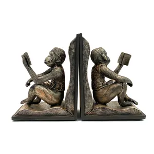 نگهدارنده کتاب مدل میمون کتابخوان مجموعه 2 عددی